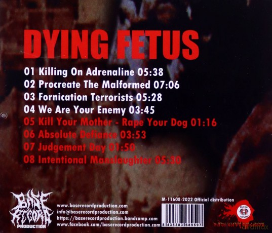Dying Fetus: Killing On Adrenaline [CD]
