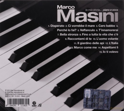 Marco Masini: La Mia Storia...Piano E Voce [CD]