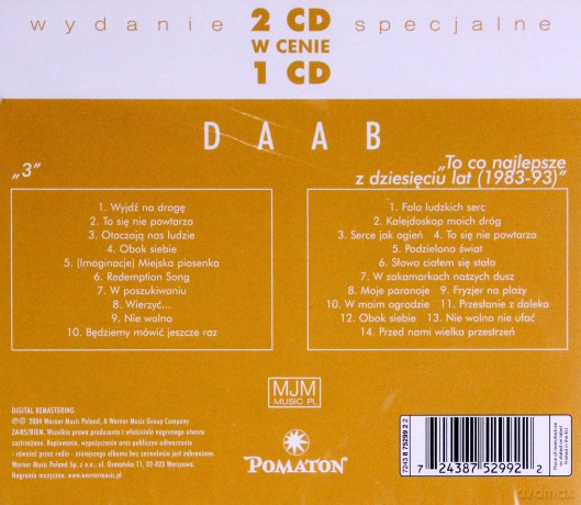 Daab: 3 / To Co Najlepsze Z 10 Lat (1983-93) [2CD]