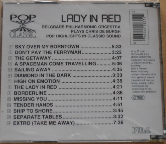 Belgrade Philharmonic Orchestra: Lady In Red [CD]