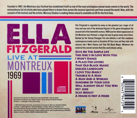 Ella Fitzgerald: Live At Montreux 1969 [CD]