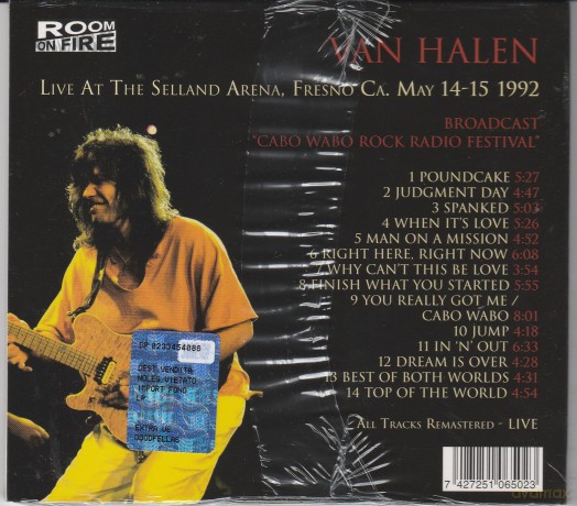Van Halen: Live At The Selland Arena, Fresno Ca May 1992 [CD]