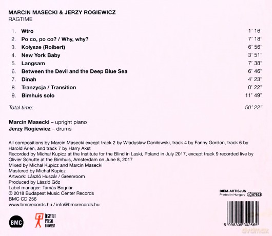 Marcin Masecki: Ragtime [CD]