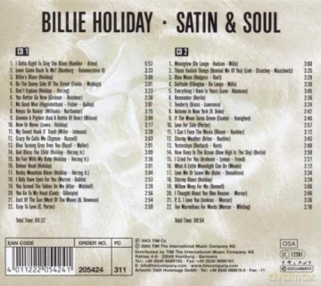 Billie Holiday: Satin and Soul [2CD]