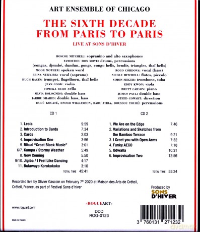 Art Ensemble of Chicago: The Sixth Decade - From Paris to Paris [2CD]