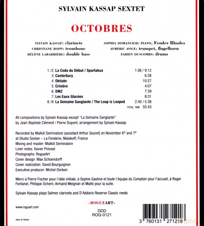 Sylvain Kassap Sextet: Octobres [CD]