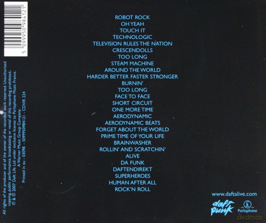 Daft Punk: Alive 2007 [CD]