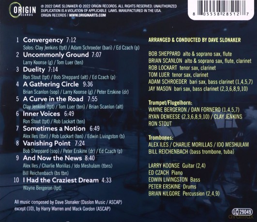Dave Slonaker Big Band: Convergency [CD]