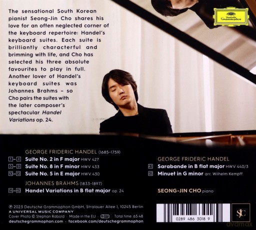 Cho Seong-Jin: Handel Project: Handel Suites, Brahmes Variations [CD]