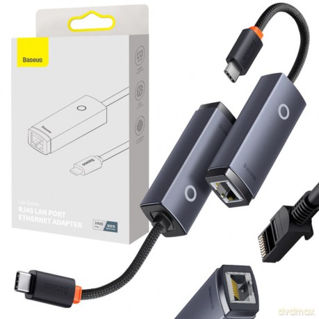 Adapter Ethernet USB-C do RJ45 LAN 1000mbps