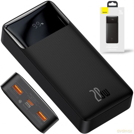 BASEUS Powerbank 2x USB-A USB-C 20000mAh PD 20W