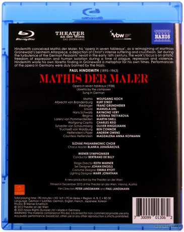 Paul Hindemith: Mathis der Maler [Blu-Ray]