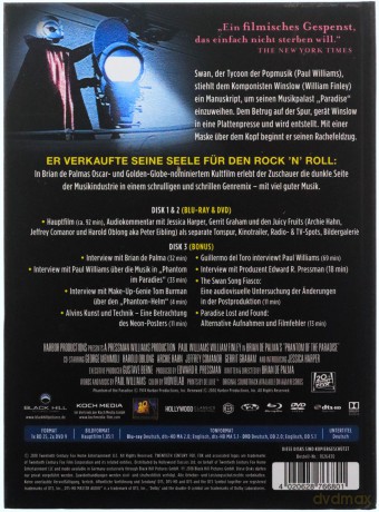 Phantom of the Paradise (Upiór z raju) [Blu-Ray]+[DVD]