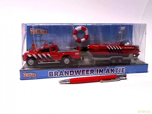 Auto 12 cm+przyczepa z łodzią HXCL010 521573 34731