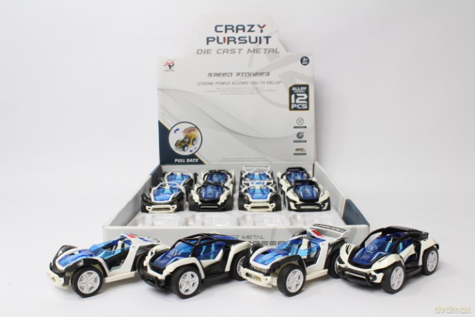 Auto metal z napędem 12szt/box 2066-1 07628