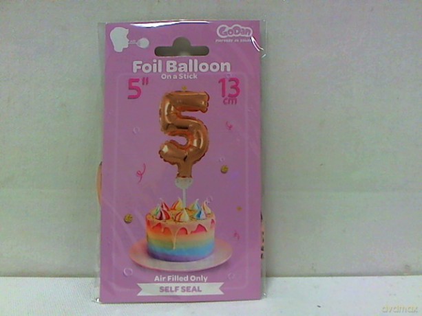Balon foliowy Cyfra5 róż-złota BC-5RZ5 13402