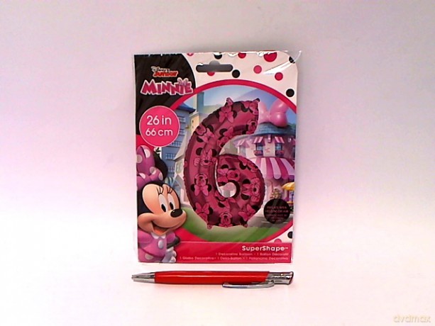 Balon foliowy Cyfra6 Minnie fiol66 cm 4170801 17082