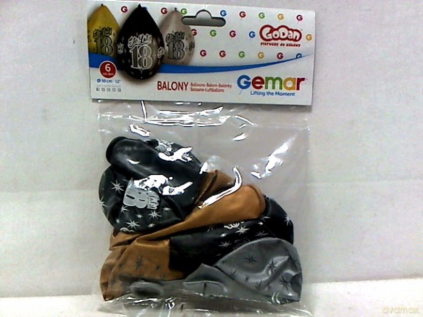 Balony 12" Prem.18-Sto lat metA6 GMS110/18SL 16513