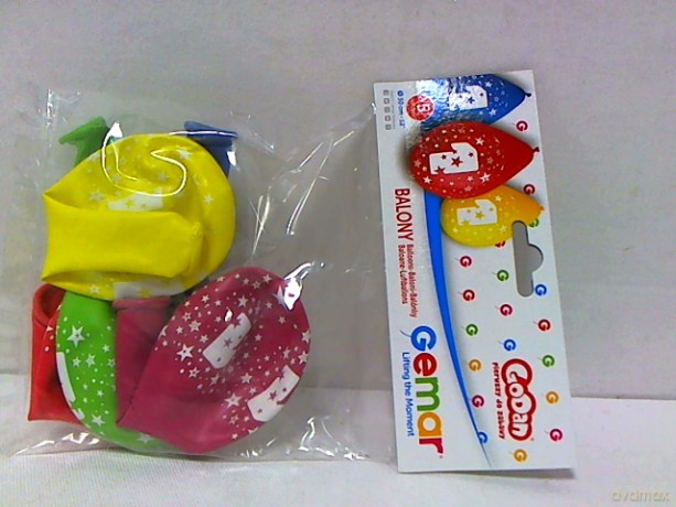 Balony 12" z nadr."1"pastel wisz.A5 GS110/1W 18463