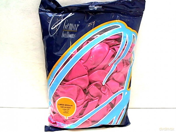 Balony GM90 metal 10" różowy A100 GM90/33 93315