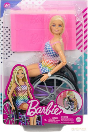 Barbie lalka na wózku inwalidzkim HJT13