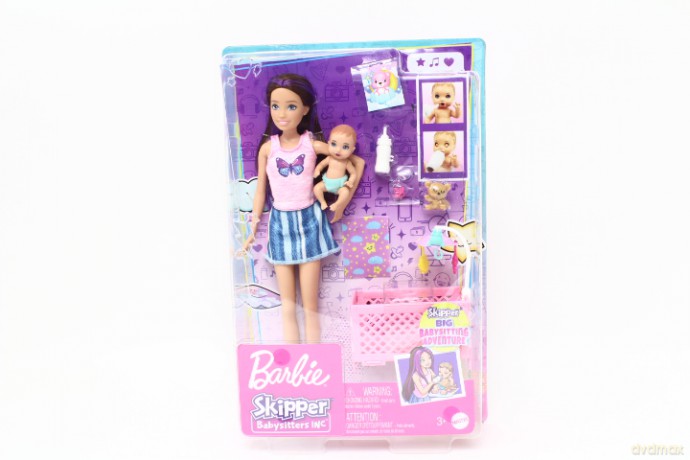 Barbie lalka z bobaskiem + akcesoria HJY33
