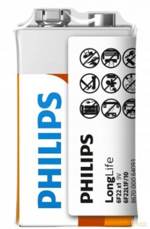 Bateria PHILIPS 9V 6F22