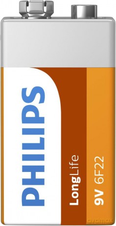 Bateria PHILIPS 9V 6F22