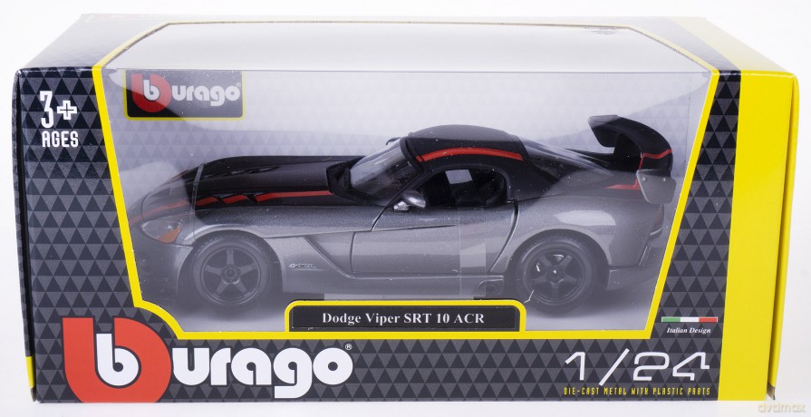 BBU 1:24 Dodge Viper SRT10ACR Grey_RedStripe 22114