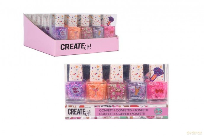 CREATE IT lakier do paznokci confetti 5-pak 84147
