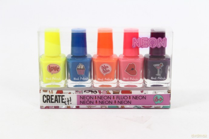 CREATE IT lakier do paznokci neon 5-pak 84514