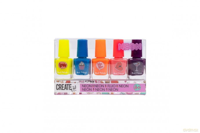 CREATE IT lakier do paznokci neon 5-pak 84514