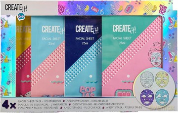 CREATE IT maseczki nawilż.d/twarzy 4-pak 84417