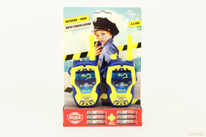 Dickie walkie talkie policjanta z bateriami 18197