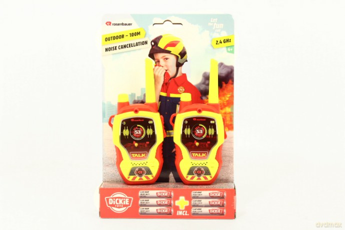 Dickie walkie talkie strażaka z bateriami 18198