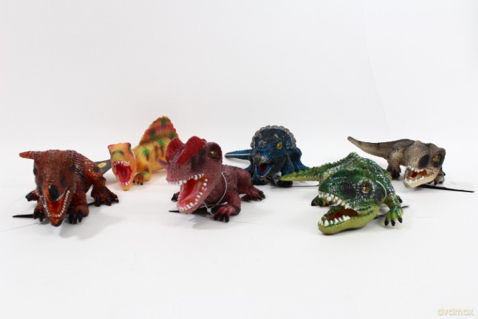 Dinozaur 23 cm 6 wzorów piszczący 7050 08656