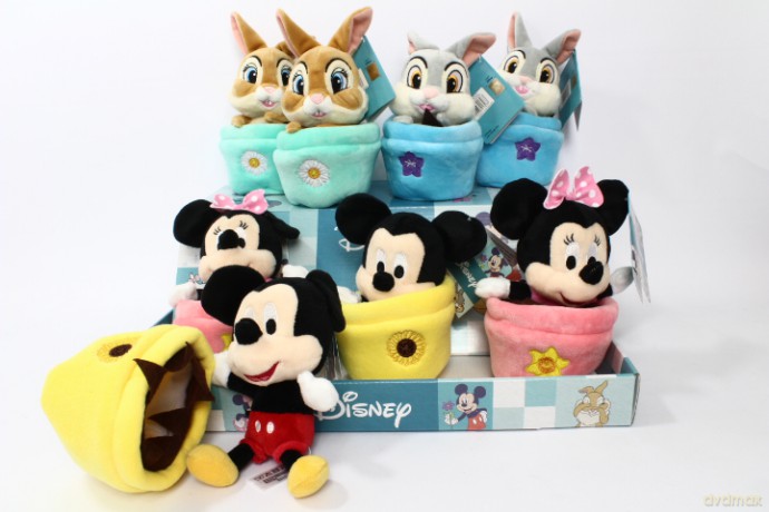 DISNEY doniczkowe pluszaki 4wz 16 cm 587-0281
