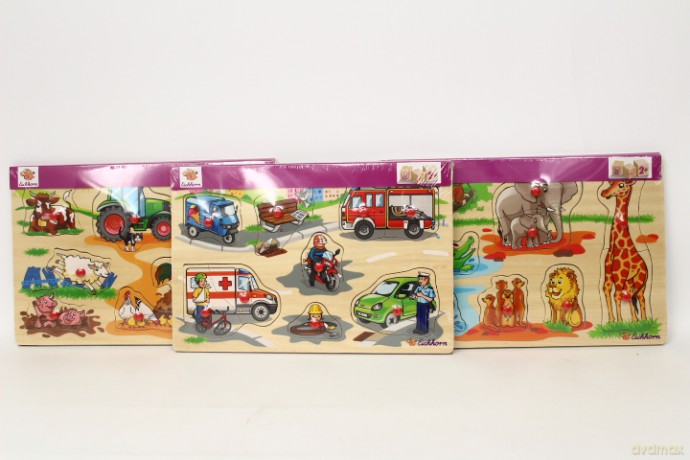 EH puzzle drewniane 3 wzory 5410