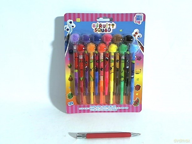 FRUITYSQUAD pachn.dług.żelowe/pompon 12sz FS60384