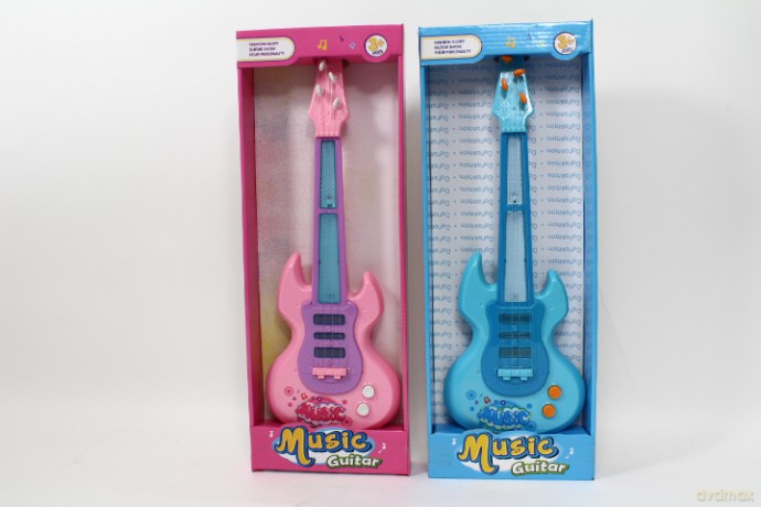 Gitara na baterie w pudełku 2 kolory 8202 09264