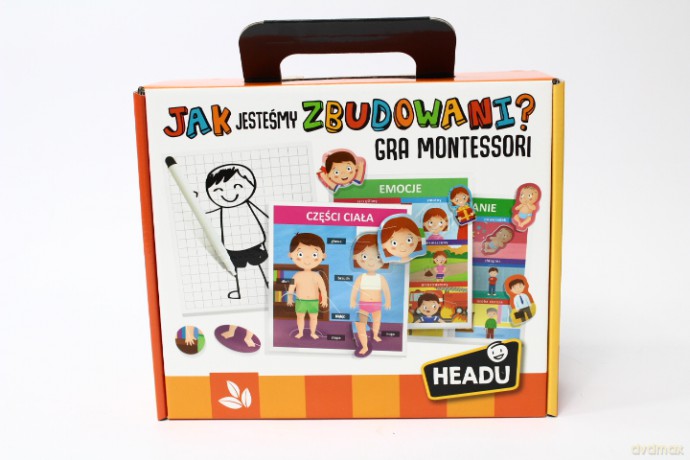 HEADU Montes. PL Jak jesteśmy zbudowani Gra Montessori 3-5 53177