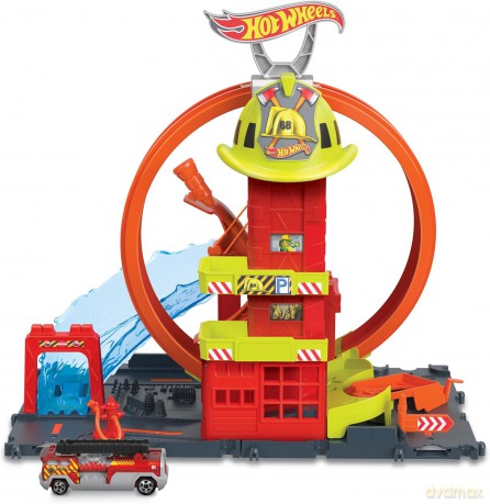 Hot wheels City Remiza strażacka zestaw HKX41