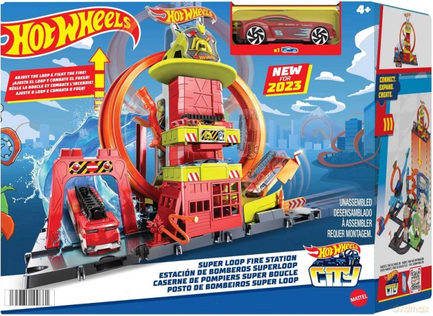 Hot wheels City Remiza strażacka zestaw HKX41
