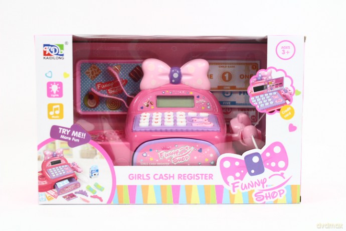Kasa na baterie różowa z kokardką KDL888-7 09233