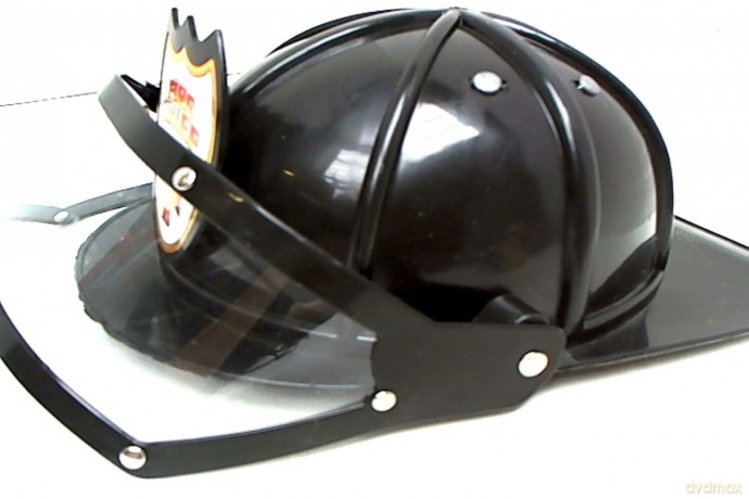 Kask strażaka czarny 9109