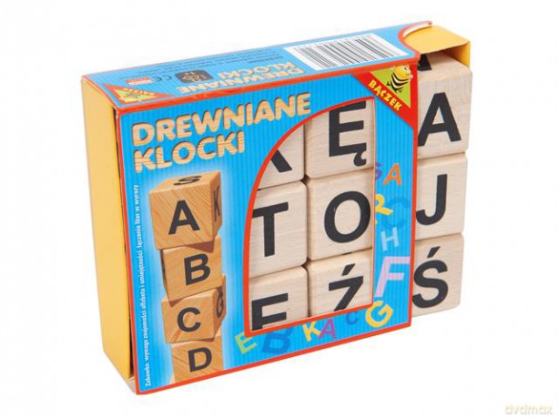 Klocki drewniane A B C 02322