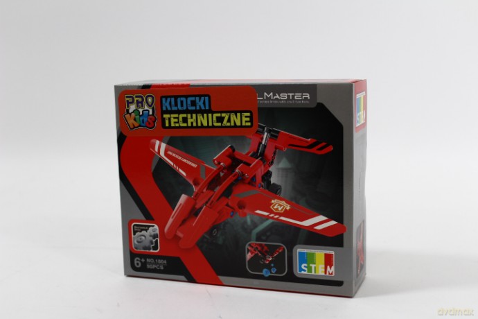 Klocki techniczne samolot straż 03648