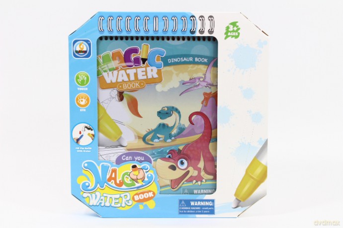 Książeczka do kolorow.mazakiem wodnym Dino 006972