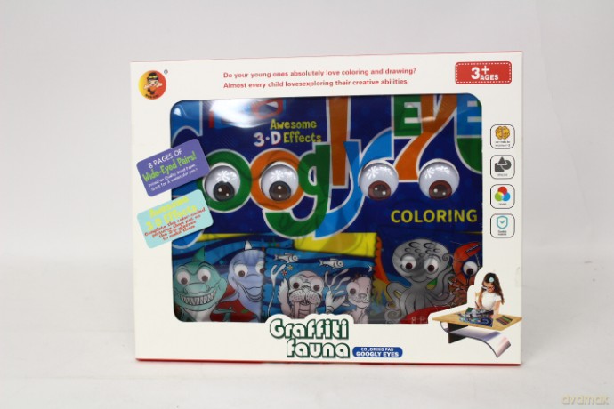 Książeczka do kolorowania 3D+mazaki 007174 33245