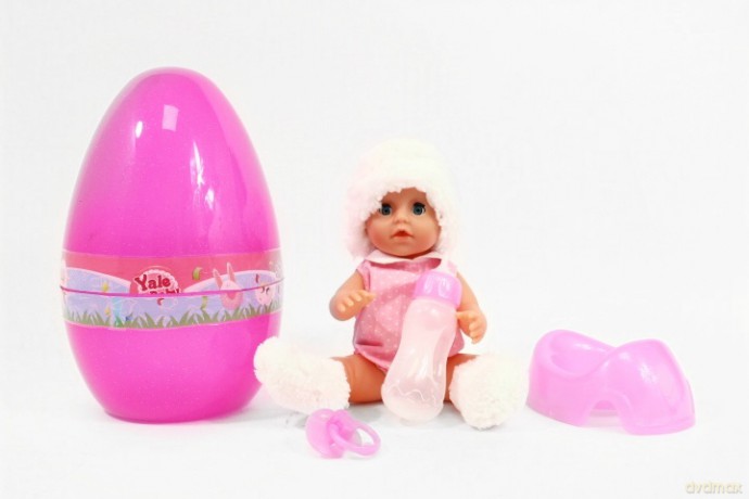 Lalka 25 cm zestaw z nocnikiem w jaju YL1886K 09011